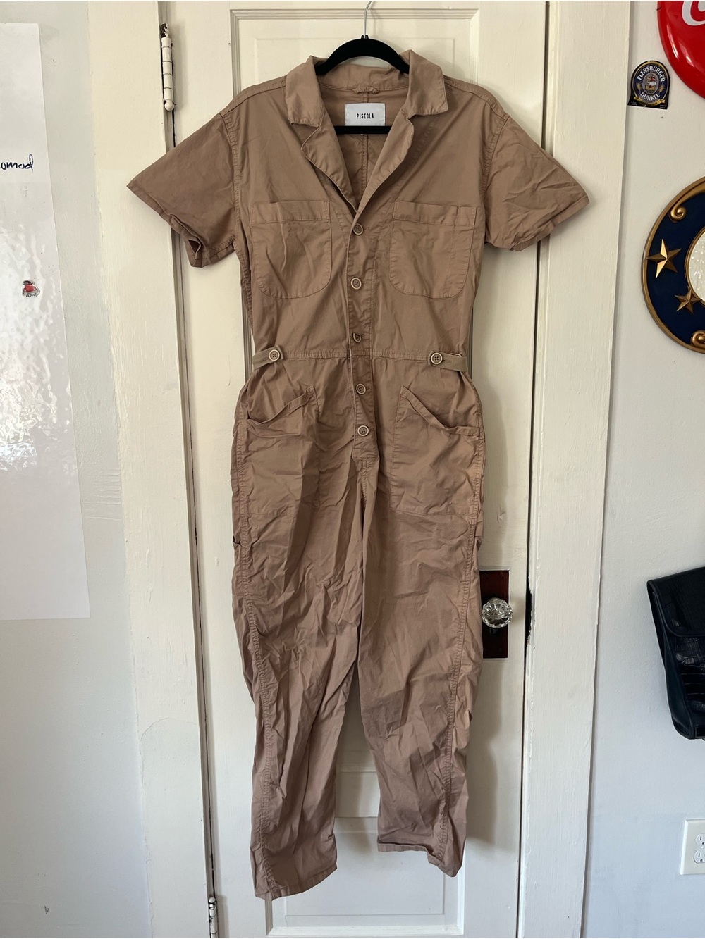 Tan jumpsuit